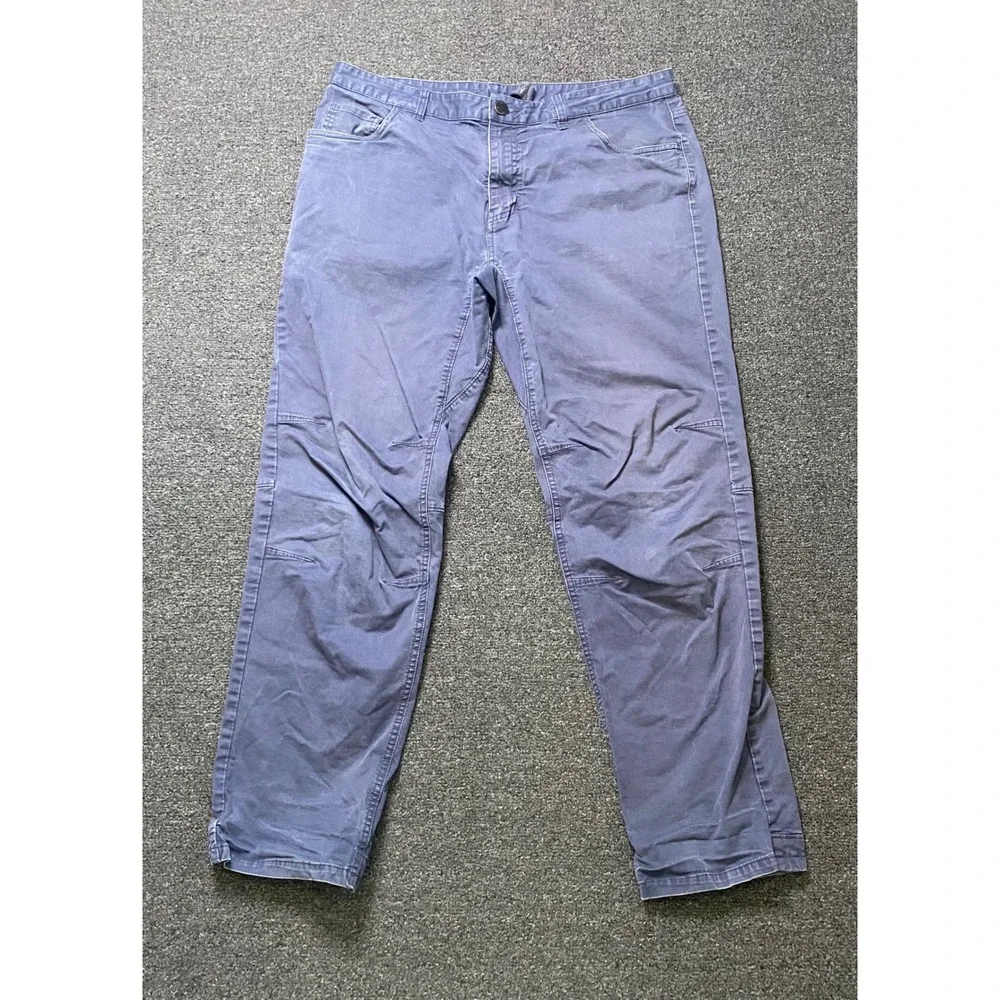 Mountain Hardwear Hiking Pants Blue Mens 36x32 Articulated Knee Stretch Outdoors
